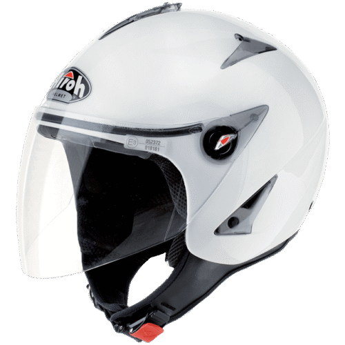 CASCO AIROH JET JT 11 BIANCO LUCIDO