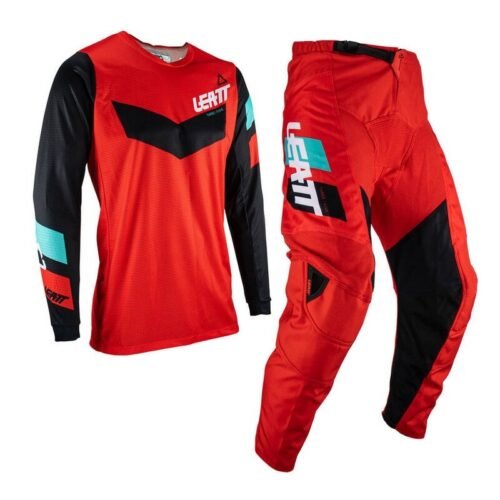 Ride Kit 3.5 Red 2023 Maglia e Pantalone Leatt Moto