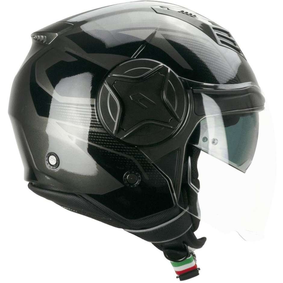 Casco Jet Doppia Visiera CGM 169G ILLI Sport Grafite Nero gloss - immagine 2