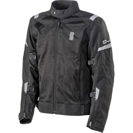 OJ REEF MAN Giacca Moto Estiva in Tessuto Nero