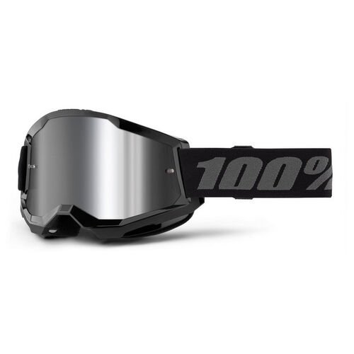 Maschera 100% Strata 2 Lente a specchio black