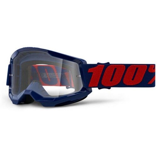 Maschera 100% Strata 2 Lente Trasparente navy