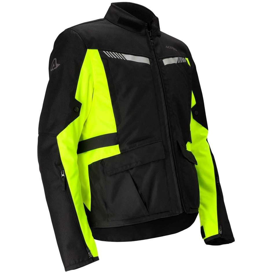 Giacca Moto Touring Acerbis X-TRAIL Nero/Giallo fluo