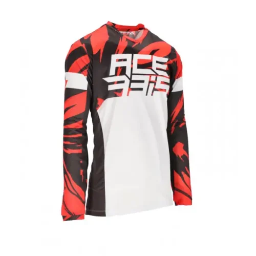 MAGLIA MX J-TRACK FIVE BIANCO ROSSO