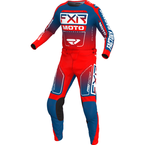 COMPLETO MAGLIA + PANTALONE FXR CLUTCH SLATE/RED - immagine 2