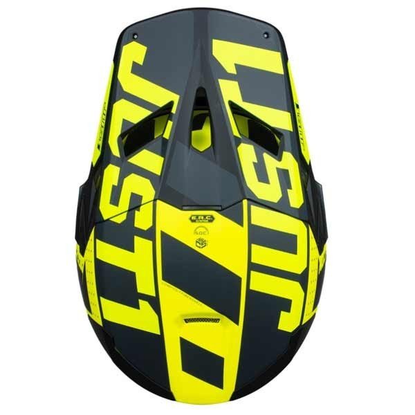 Casco motocross Just1 J22-F Falcon nero giallo Gloss - immagine 3