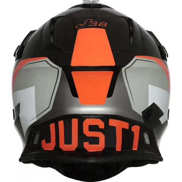 CASCO JUST1 J38 KORNER ORANGE/BLACK GLOSS - immagine 3