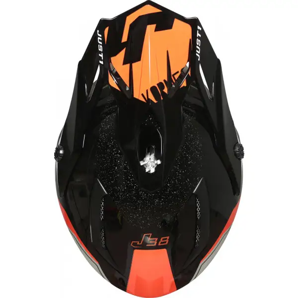 CASCO JUST1 J38 KORNER ORANGE/BLACK GLOSS - immagine 2