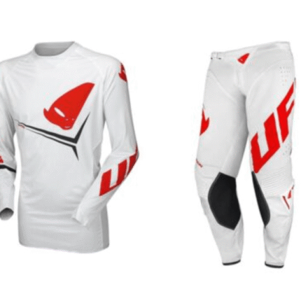 COMPLETO TUTA UFO CROSS ENDURO MTB MAGLIA+PANTALONE SLIM EGON BIANCO