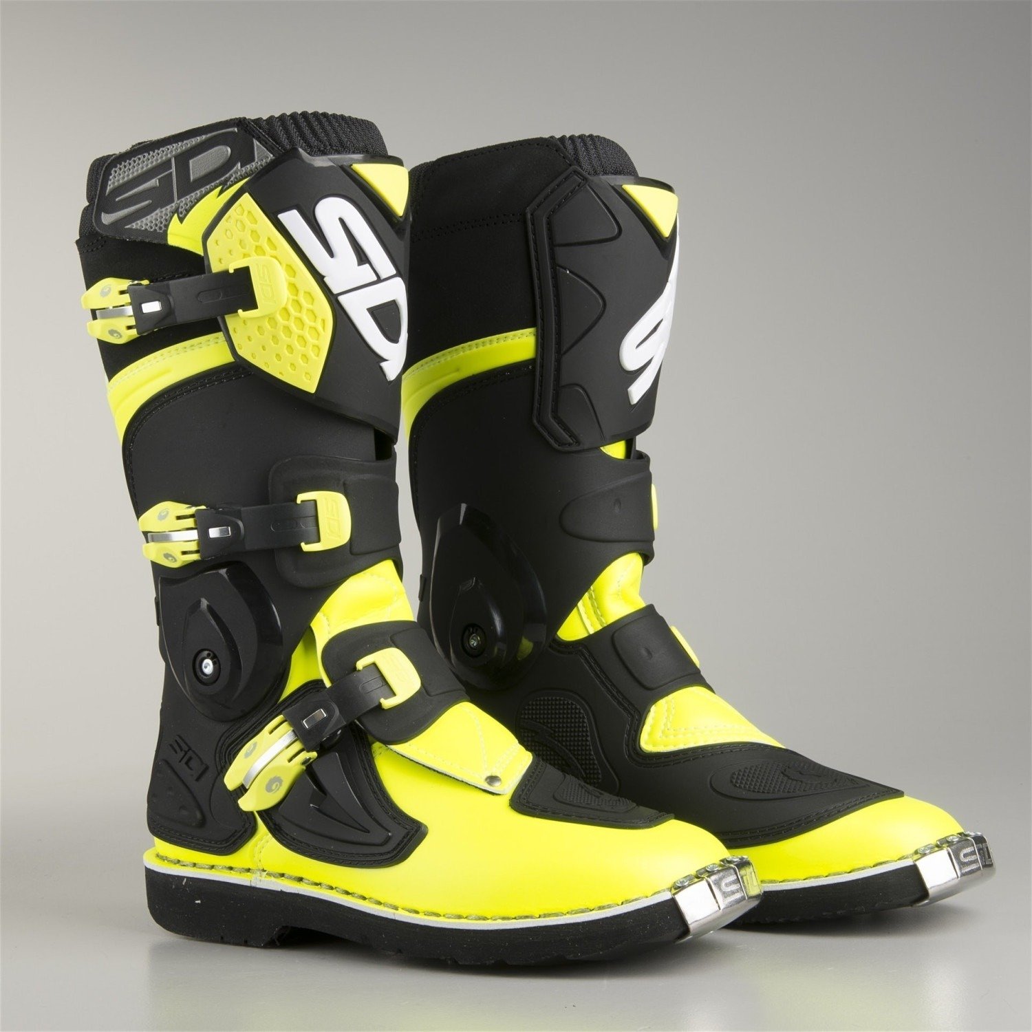 Stivali Sidi Cross Bambino Flame Nero-Giallo Fluo