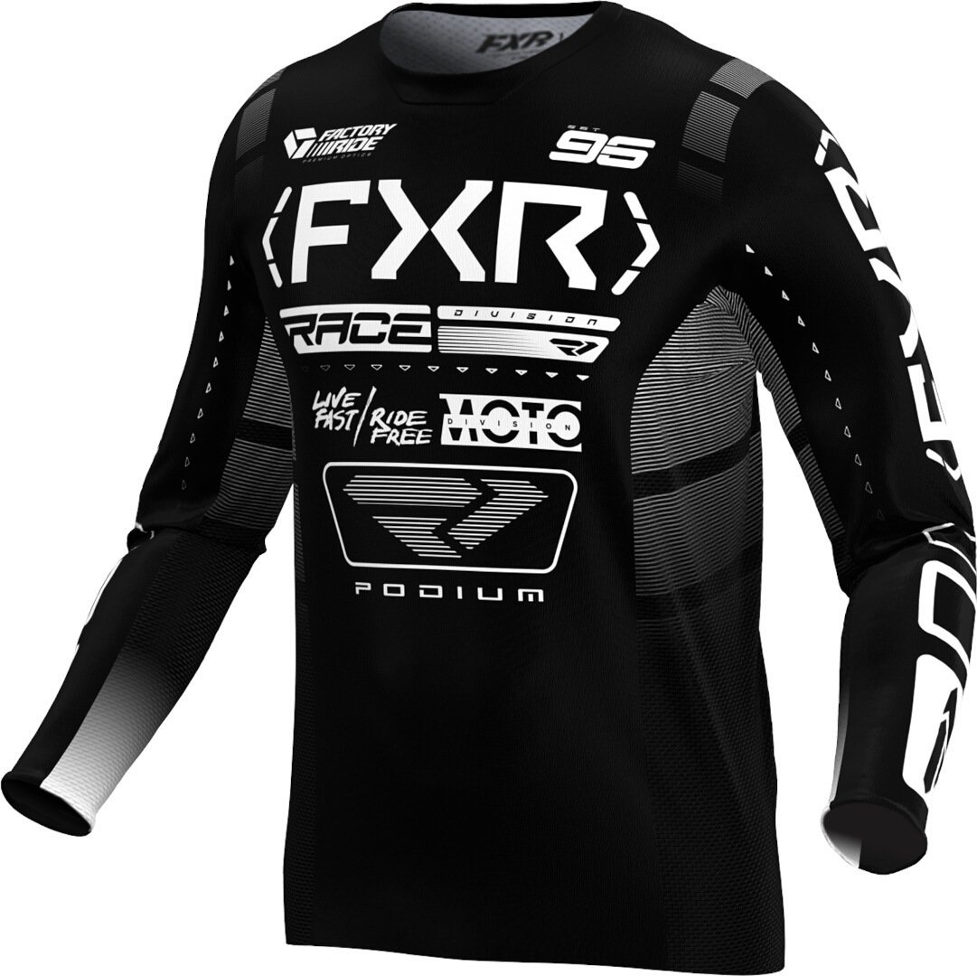 COMPLETO FXR PODIUM 2025 BLACK-WHITE - immagine 2
