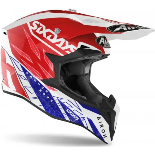 CASCO AIROH WRAAP 6DAYS FRANCE GLOSS