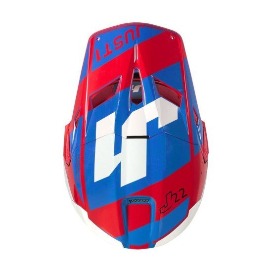 Casco Just1 J22 Carbon 3K Adrenaline Blu/Red - immagine 2