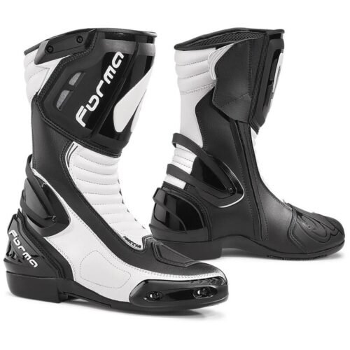 Stivali Moto Racing Forma FRECCIA Nero Bianco