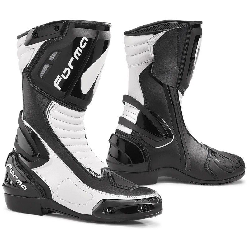Stivali Moto Racing Forma FRECCIA Nero Bianco