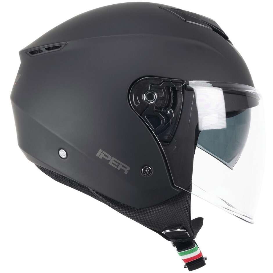 CASCO JET IPER MONO NERO