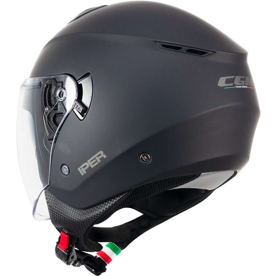 CASCO JET IPER MONO NERO