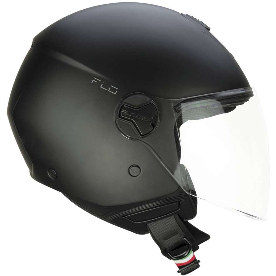 Casco Jet CGM 167A FLO MONO Nero Opaco - Visiera Lunga