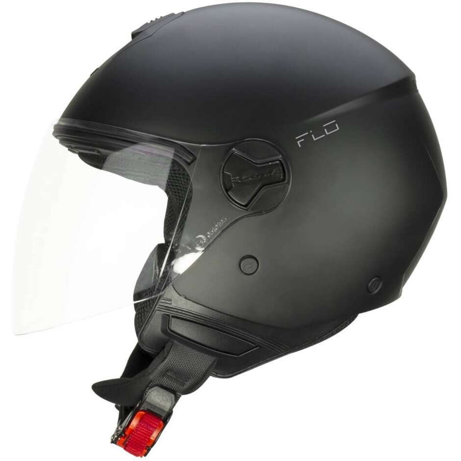 Casco Jet CGM 167A FLO MONO Nero Opaco - Visiera Lunga - immagine 2