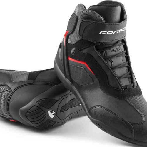 scarpe da moto impermeabili nero forma