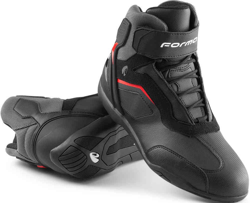 scarpe da moto impermeabili nero forma