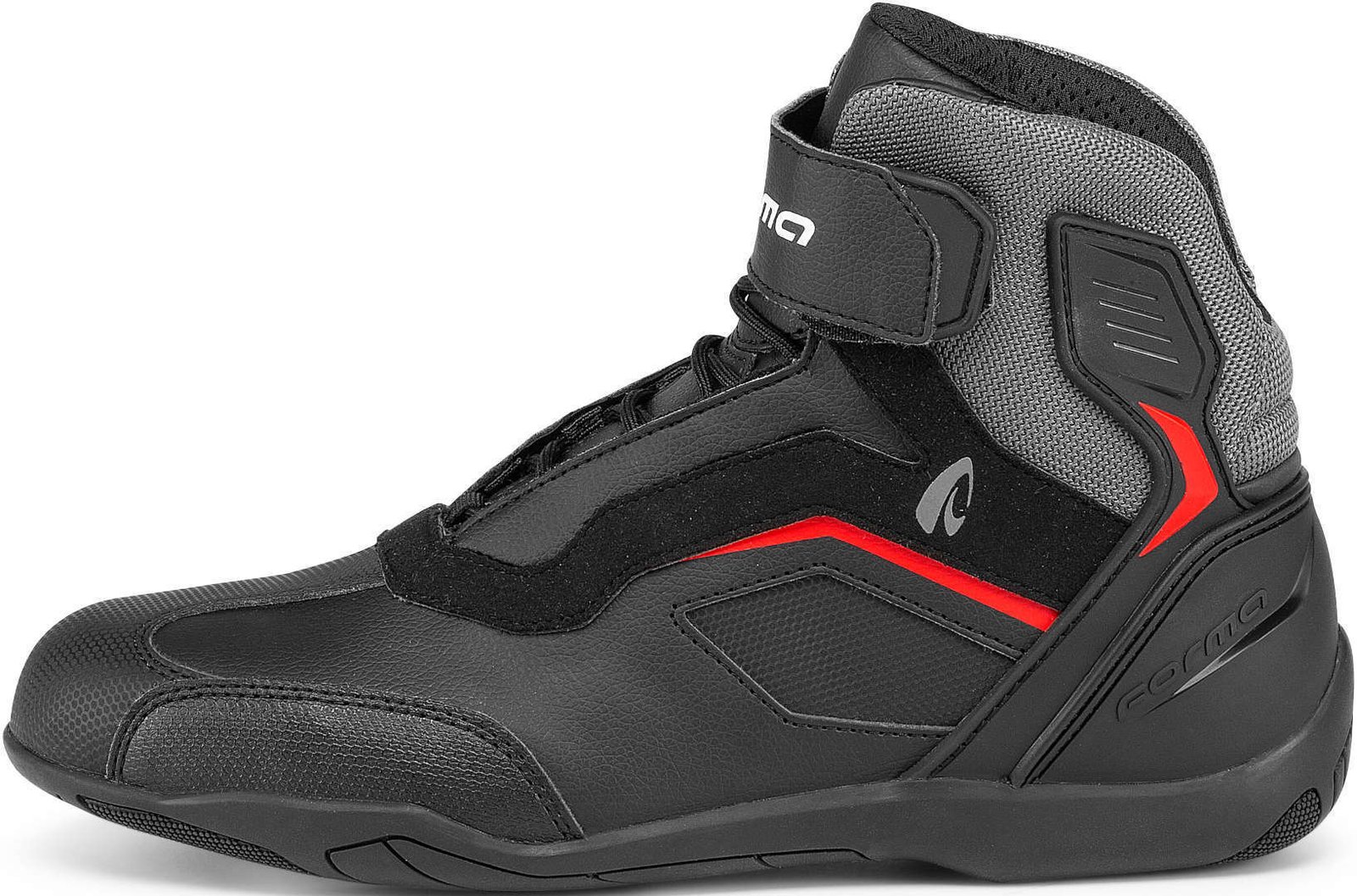 scarpe da moto impermeabili nero forma