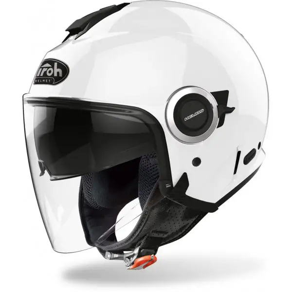 casco jet airoh helios bianco lucido