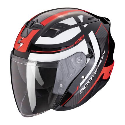 CASCO MOTO JET SCORPION NERO ROSSO