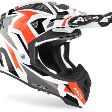 casco airoh aviator ace swoop orange gloss