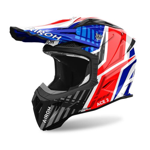 casco airoh aviator ace 2 proud blu red gloss