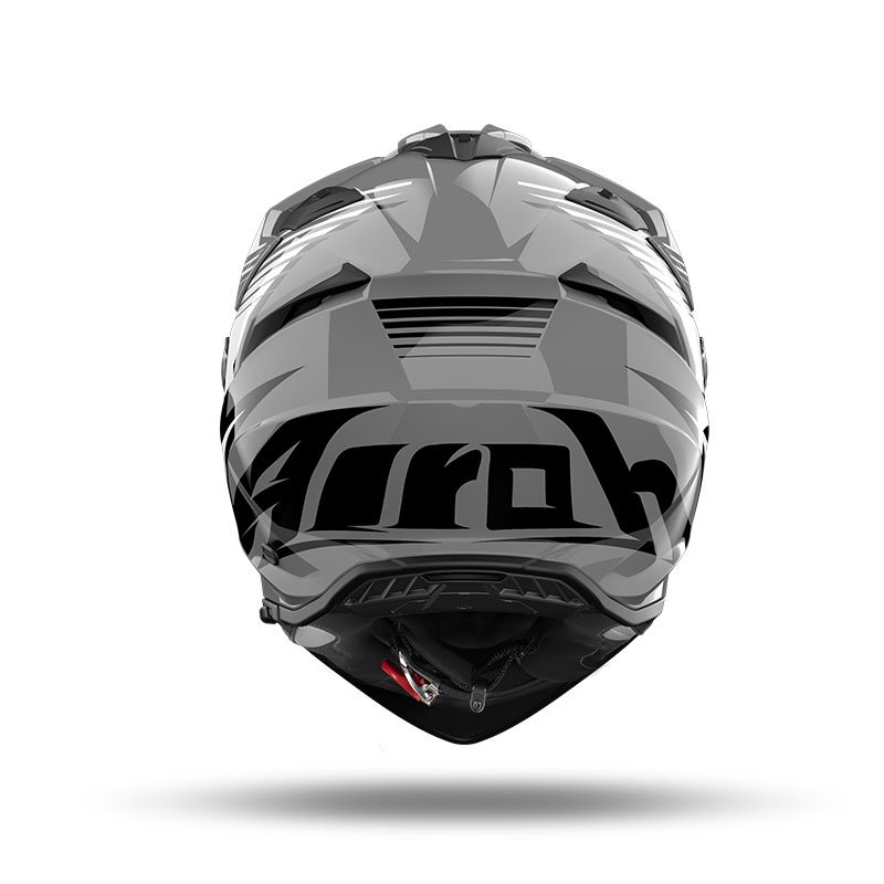 Casco Moto Integrale Adventure Airoh Bandit Spicy Grey Gloss - immagine 3