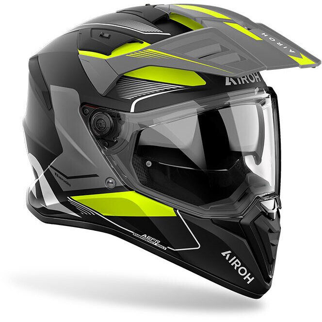 Casco Moto Integrale Adventure Airoh Bandit Tune Yellow Matt - immagine 3