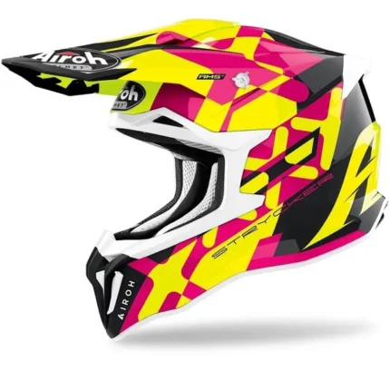 casco airoh strycker pink