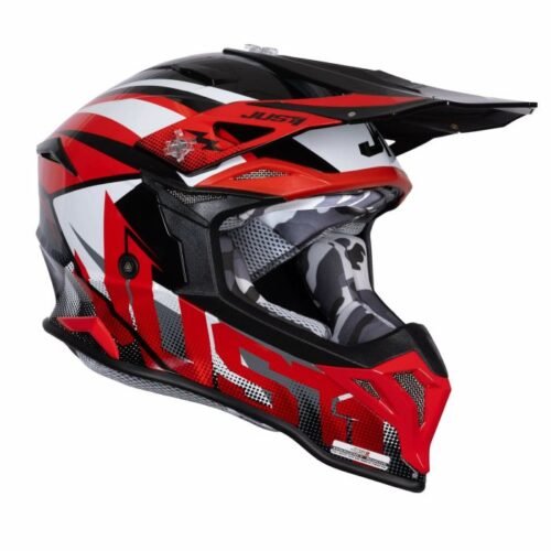 CASCO JUST1 J-39 REVO Red White Blck Gloss