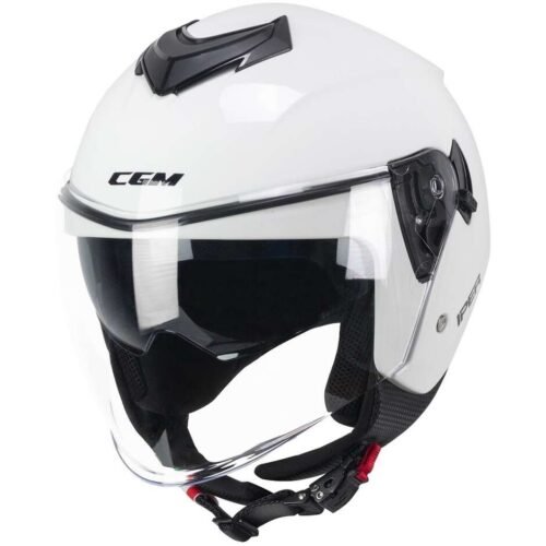 Casco Moto Jet CGM  126A IPER  MONO Bianco Lucido