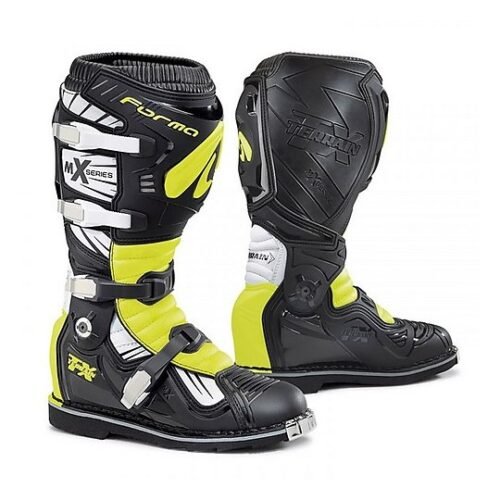 STIVALI MOTO CROSS ENDURO FORMA TERRAIN TX CON SNODO BLACK/YELL/WHITE