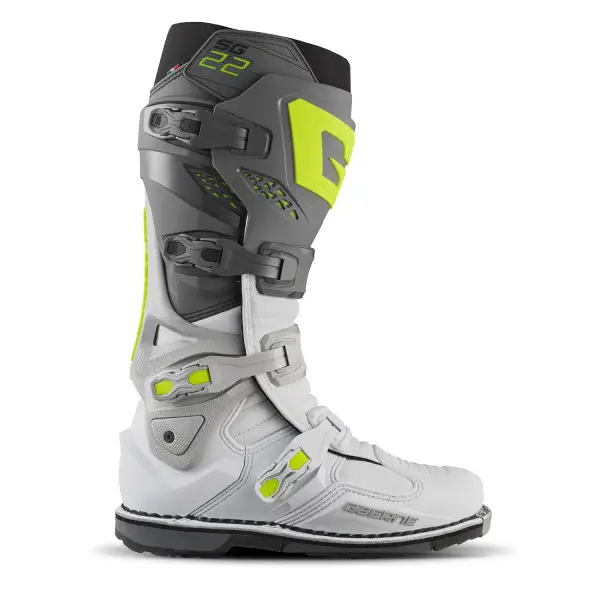 Stivali Moto Cross Enduro Gaerne SG-22 Antracite/White/Fluo - immagine 3