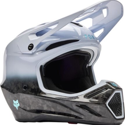 Casco Moto Cross Enduro Fox V3 RS Ghost White