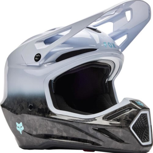 Casco Moto Cross Enduro Fox V3 RS Ghost White