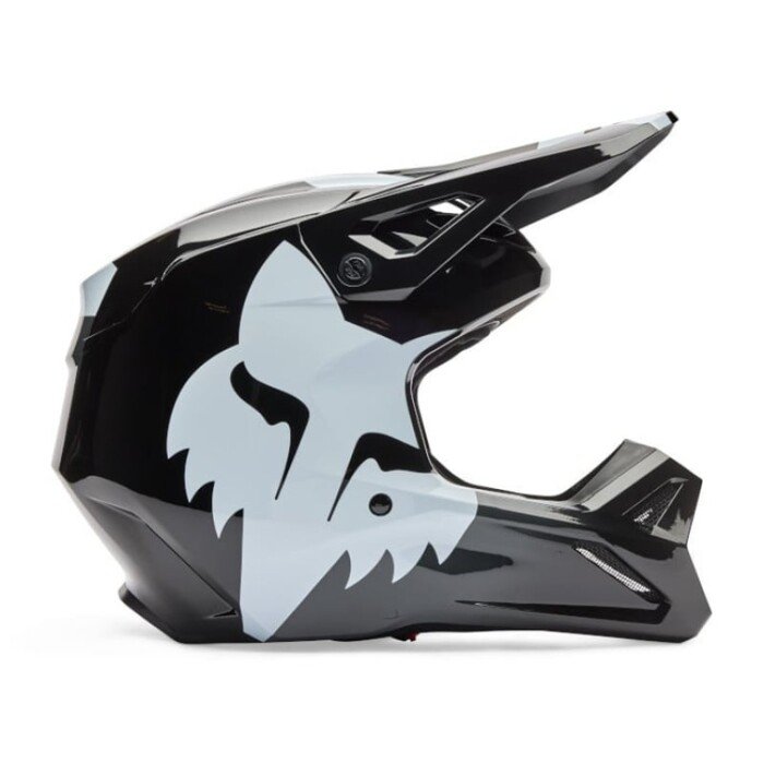 Casco Moto Cross Enduro Fox V1 Shield black Gloss - immagine 2