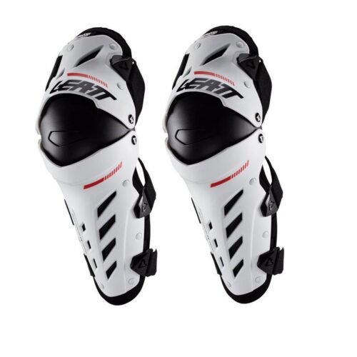 Ginocchiera Moto Cross Enduro Leatt Dual Axis Bianco