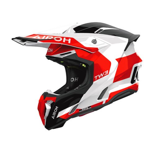Casco Moto Cross Enduro Airoh Twist 3  Red Gloss