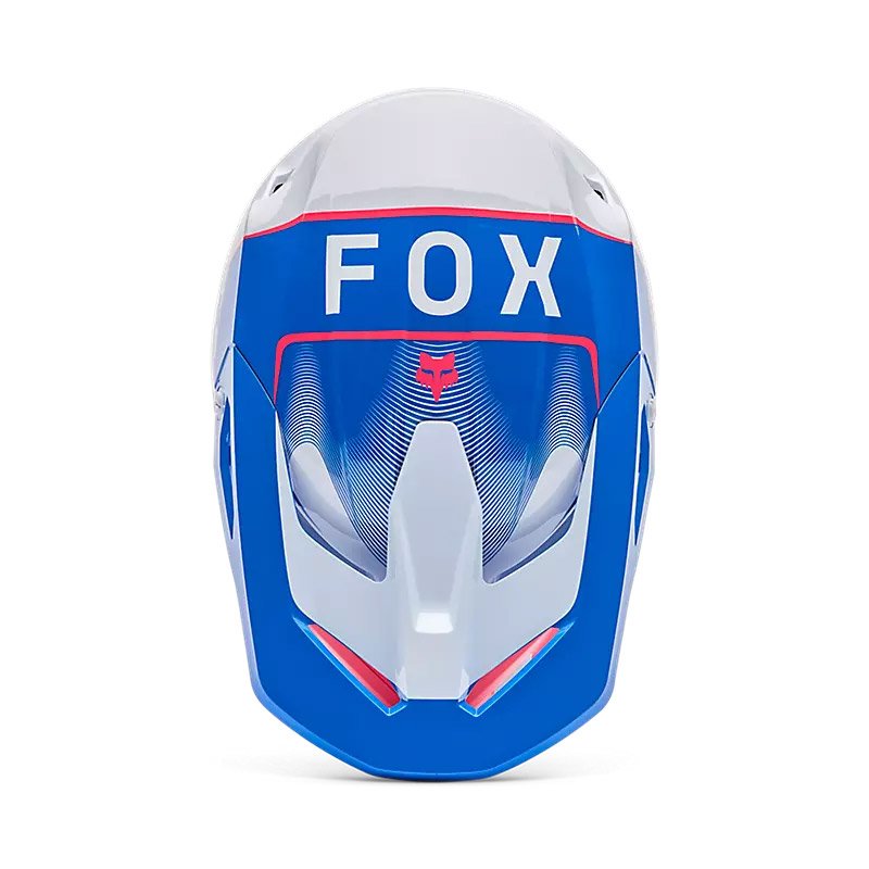 Casco Moto Cross Enduro Fox V1 Collect Pink Blue - immagine 3