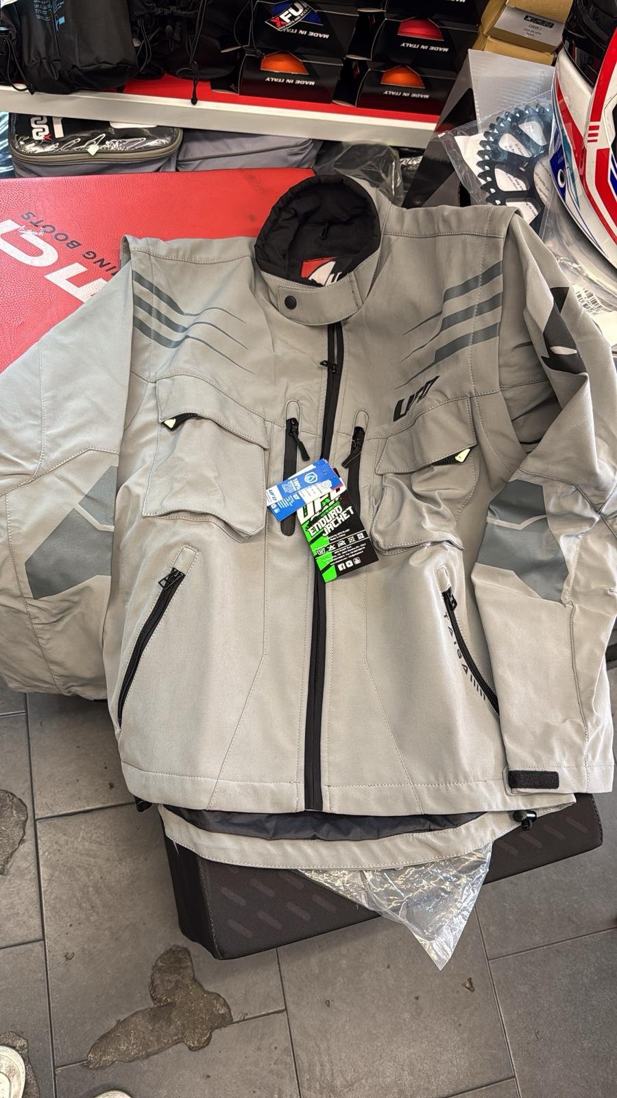Giacca Moto Enduro Ufo Taiga Grigio - immagine 2