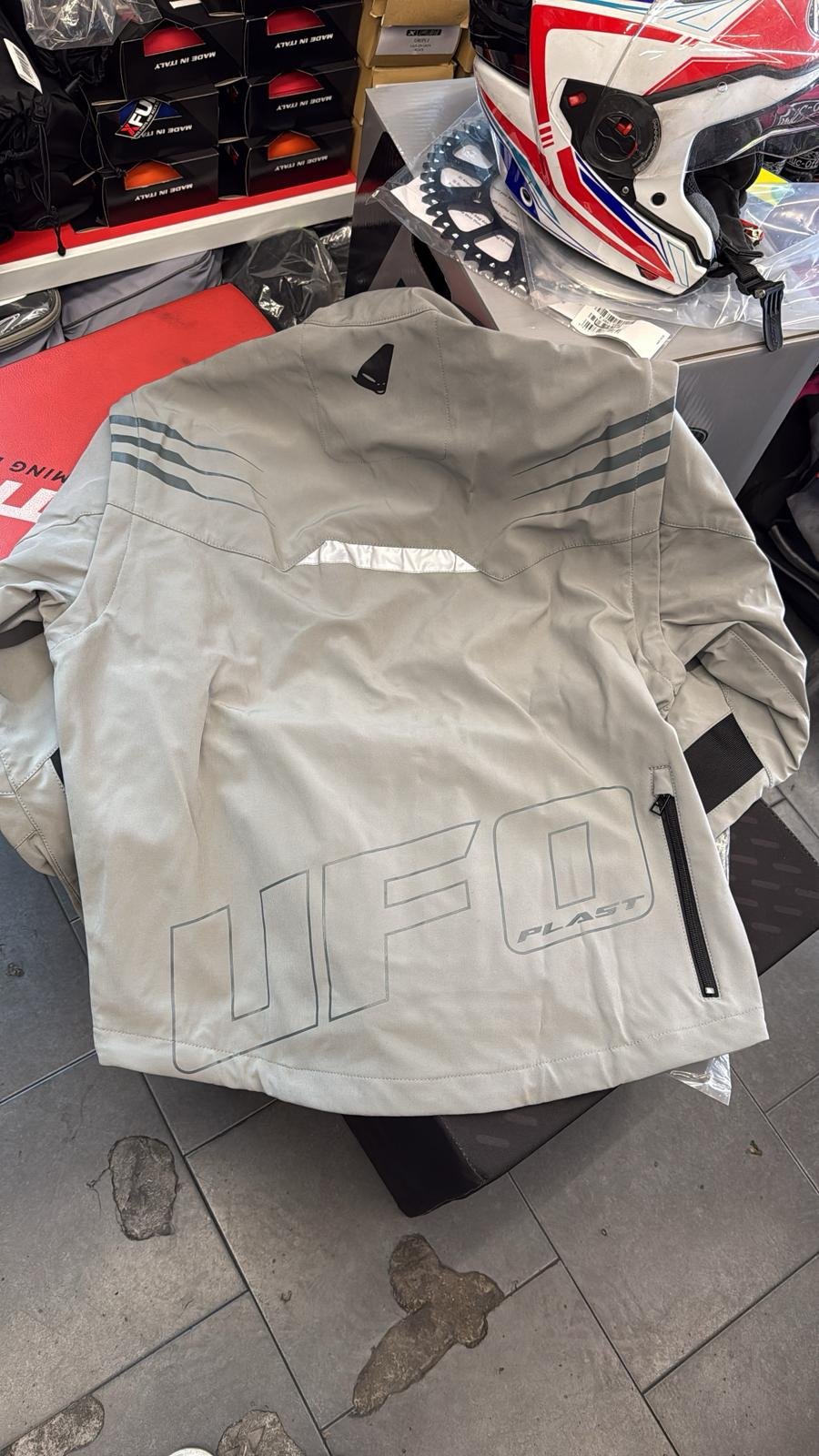 Giacca Moto Enduro Ufo Taiga Grigio - immagine 3