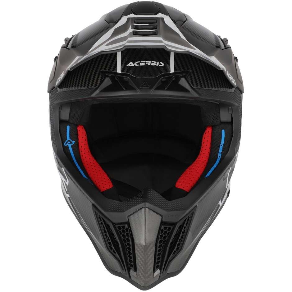 Casco Moto Cross Enduro Acerbis AIRSTRIKE-C Nero Bianco - immagine 4
