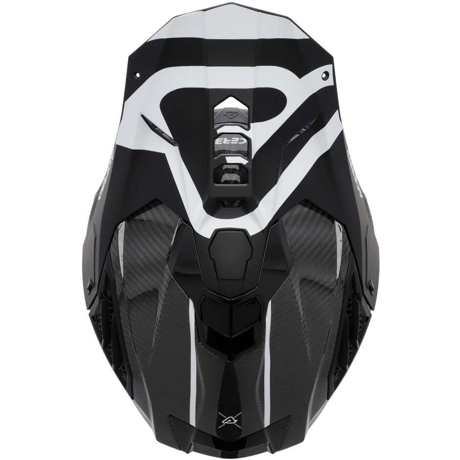 Casco Moto Cross Enduro Acerbis AIRSTRIKE-C Nero Bianco - immagine 5