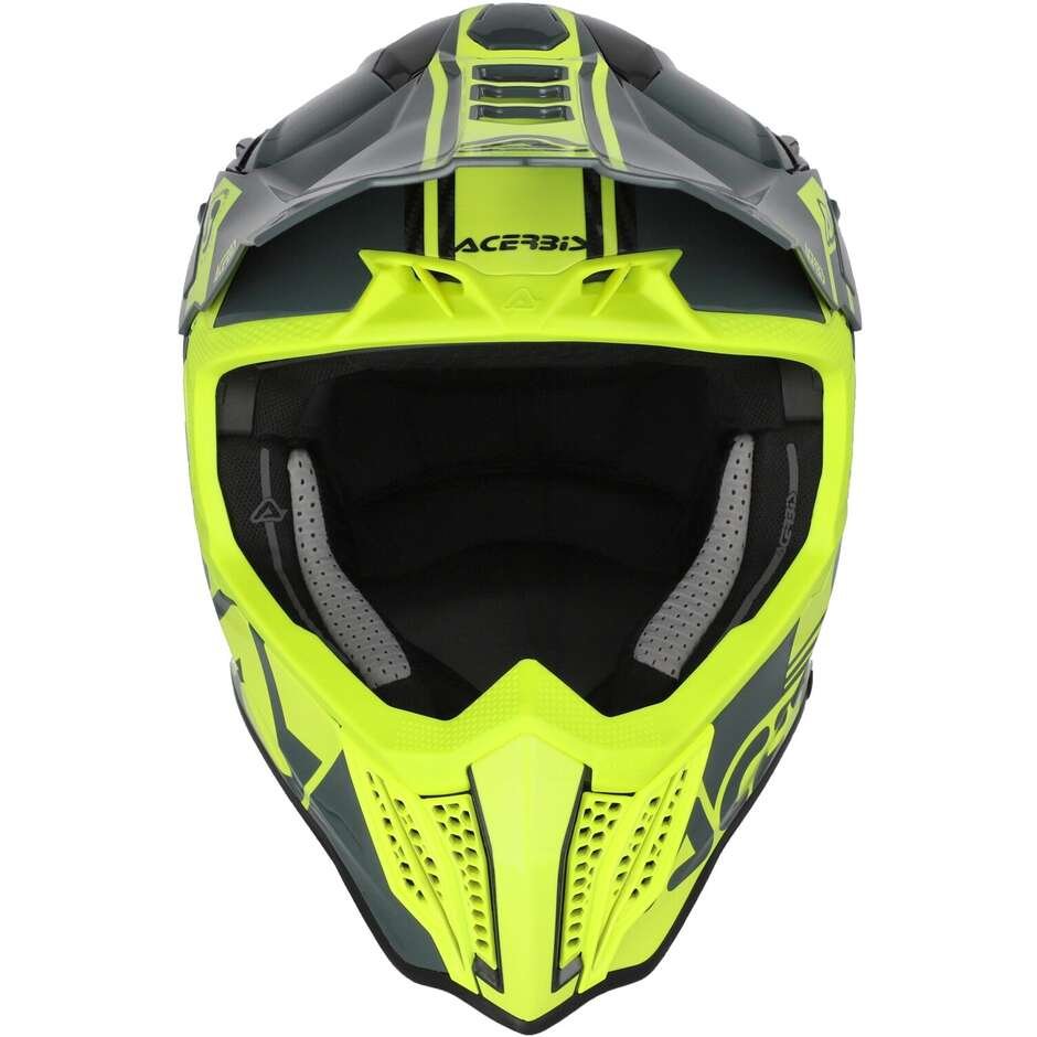 Casco Moto Cross Enduro Acerbis AIRSTRIKE-C Nero Giallo Fluo - immagine 5