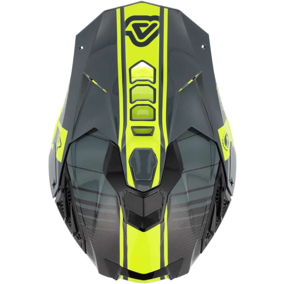 Casco Moto Cross Enduro Acerbis AIRSTRIKE-C Nero Giallo Fluo - immagine 6