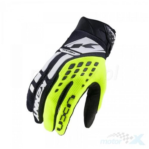 Guanti Moto Cross Enduro Kenny Track Nero-Giallo Fluo